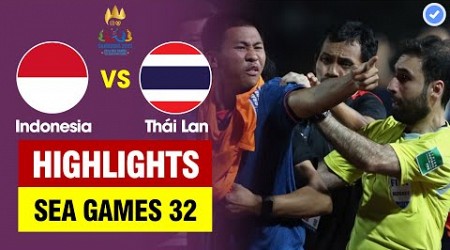 Highlights Indonesia vs Thái Lan | Trọng tài rút 9 thẻ đỏ mỏi tay-Chung kết ẩu đả căng nhất lịch sử