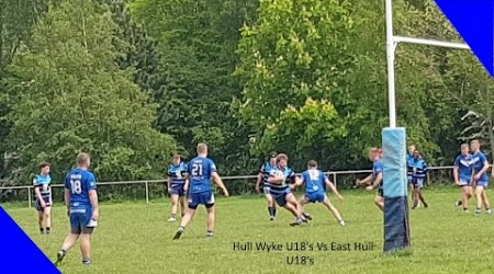 Hull Wyke U18&#39;s Vs East Hull U18&#39;s