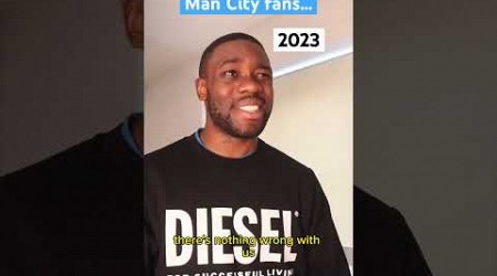 Man City fans 2008 vs 2023… #shorts