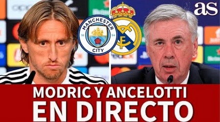 MODRIC y ANCELOTTI EN DIRECTO | Rueda de prensa PREVIA MANCHESTER CITY - REAL MADRID CHAMPIONS | AS