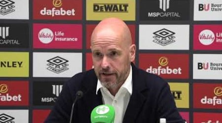 Erik ten Hag reacts to Man Utd&#39;s 1-0 win over Bournemouth! Erik ten Hag post-match press conference!