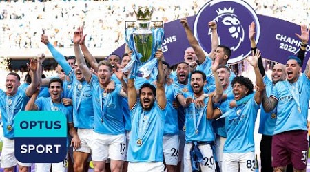 CHAMPIONS! Manchester City raise the Premier League trophy | FULL PRESENTATION