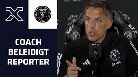 &quot;Immer negativ&quot; - Inter Miamis Coach Phil Neville beleidigt während der PK einen Reporter