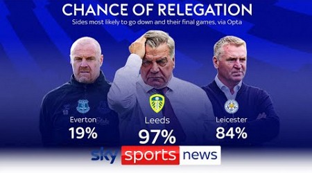 Premier League relegation battle - Leeds &amp; Leicester favourites to go down with Southampton