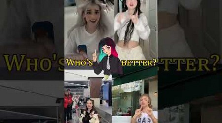 Write in the comments who you think is better! #tiktok #trend #dance #shorts #choice #tiktokbest