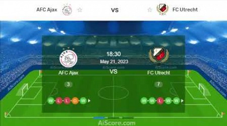 Ajax vs Utrecht Fc | Netherlands Eredivisie 2023 | Ajax Live Stream | Live Score Today