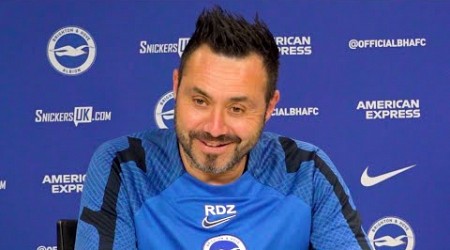 &#39;We respect Conference League but we must try for EUROPA!&#39; | Roberto De Zerbi | Brighton v Man City