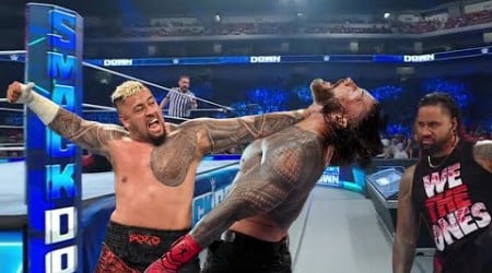 Solo Sikoa &amp; Jimmy Uso Destroys Roman Reigns WWE Smackdown 2023 Highlights