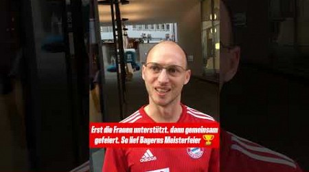 &quot;Genau, was ich gebraucht habe&quot; Bayern-Fan zufrieden mit der Meisterfeier #shorts