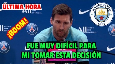 TERREMOTO EN EL PSG ¡MESSI acaba de ANUNCIAR el gran BOMBAZO del MANCHESTER CITY!