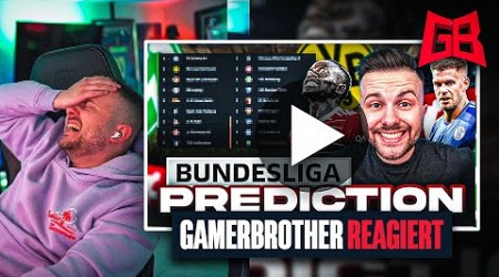 GamerBrother REAGIERT auf SEINE BUNDESLIGA PROGNOSE 2022/2023 