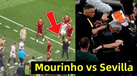 Mourinho reaction and fight vs Sevilla as Roma lost Europa League final