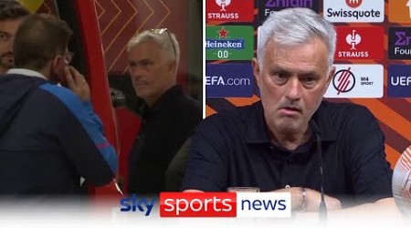 Jose Mourinho fumes at referee Anthony Taylor in Puskas Arena car park after Europa League defeat