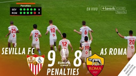 SEVILLA vs ROMA [9-8] PENALTIES • Simulación &amp; Recreación de Video Juego