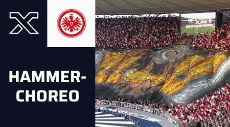 Eintracht-Fans begeistern mit Mega-Choreo vor Pokalfinale gegen RB Leipzig | DFB-Pokal