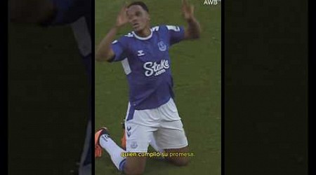 Yerry Mina y la promesa cumplida!!! #yerrymina #mina #evertonfc #everton #premierleague #shorts