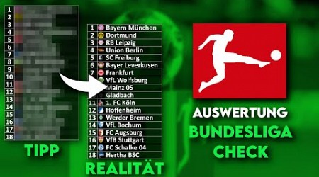 Bundesliga Check 2022/23: Die Auswertung meiner Bundesliga-Prognose!