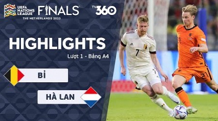 HIGHLIGHTS BỈ - HÀ LAN: BRUYNE BẤT LỰC NHÌN ĐỘI NHÀ BỊ VÙI DẬP - UEFA NATIONS LEAGUE 04/06/2022