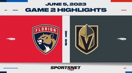 Stanley Cup Final Game 2 Highlights | Panthers vs. Golden Knights - June 5, 2023