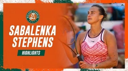 Aryna Sabalenka vs Sloane Stephens - Round 4 Highlights I Roland-Garros 2023