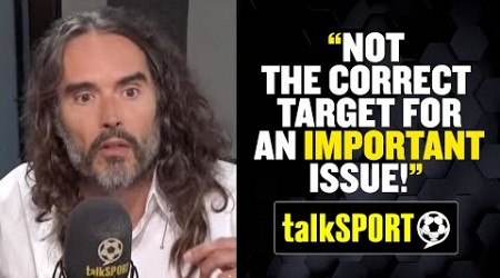 @RussellBrand and Simon Jordan QUESTION the approach of protesters during sporting events 