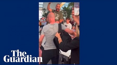 Europa League final referee Anthony Taylor harassed by Roma fans at airport