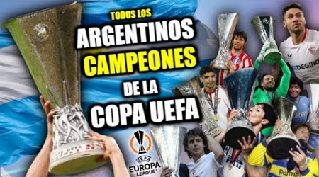 Los JUGADORES ARGENTINOS CAMPEONES de la Europa League o como todavía debería llamarse: COPA UEFA