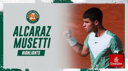 Carlos Alcaraz vs Lorenzo Musetti - Round 4 Highlights I Roland-Garros 2023