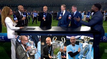 Pep Guardiola Reacts After Winning The Champions League With Man City