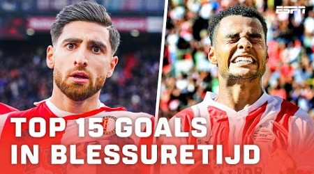 De 15 BELANGRIJKSTE GOALS in BLESSURETIJD in de Eredivisie 2022/23 ⏰