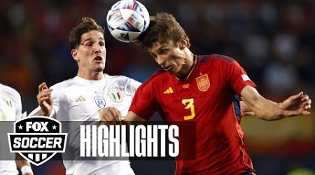 Spain vs. Italy Highlights | UEFA Nations League Semifinals