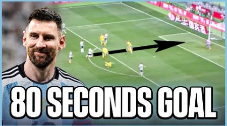 LIONEL MESSI SCORES AFTER 80 SECONDS FOR ARGENTINA! ⏱️