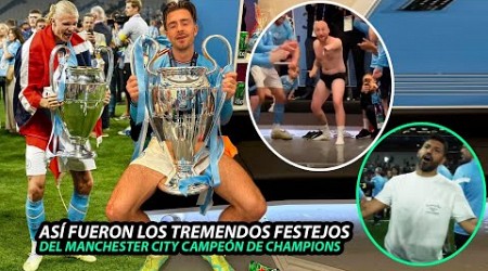 Así FUERON los TREMENDOS FESTEJOS del MANCHESTER CITY CAMPEÓN de la CHAMPIONS LEAGUE