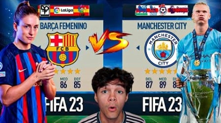 ¡CHICAS vs MANCHESTER CITY en FIFA 23!