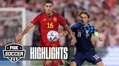 Croatia vs. Spain Highlights | UEFA Nations League Final