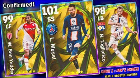 Finally 101 Rated Messi! Upcoming Monday Fans Choice Ligue 1 Featured Pack | eFootball 2023 Mobile