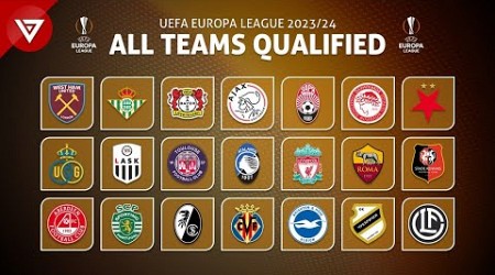 UEFA Europa League 2023/24: All Teams Qualified