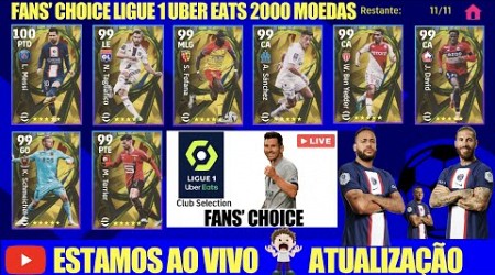 SUPER ATUALIZAÇÃO + ESTRÉIA DE MESSI PSG BOX FANS&#39; CHOICE LIGUE 1 UBER EATS + PACK EFOOTBALL 2023