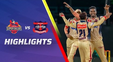 TNPL | Chepauk Super Gillies vs IDream Tiruppur Tamizhans | English Highlights | FanCode