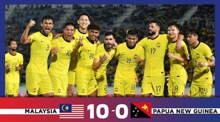 Malaysia 10 - 0 Papua New Guinea | Perlawanan Antarabangsa Tier 1