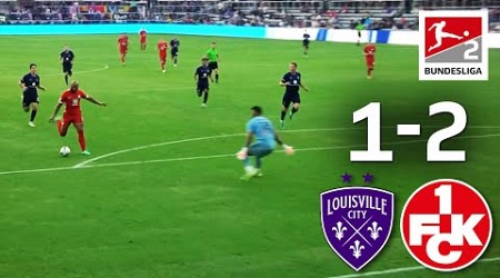 Boyd Scores Whilst Laying Down?! | Louisville City FC vs. 1. FC Kaiserslautern 1-2 | Highlights