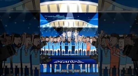 HOW MAN CITY SHOCK THE WORLD AND WIN UCL CR:-@FDOR #shorts #football #manchestercity