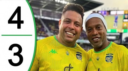 Ronaldinho Team vs Roberto Carlos Team 4-3 Extended Highlights &amp; Goals - The Beautiful Game 2023