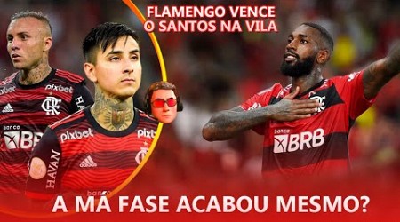 FLAMENGO VENCE O SANTOS, EVERTON RIBEIRO, CEBOLINHA E PULGAR MARCAM