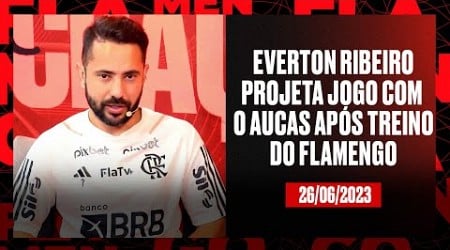 Everton Ribeiro projeta jogo com o Aucas após treino do Flamengo