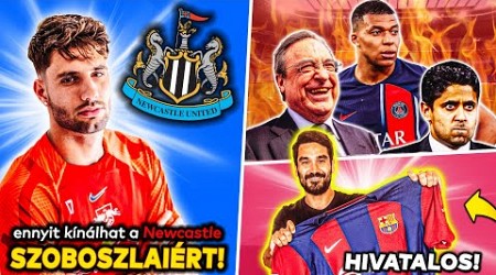 ENNYIT kínálhat a Newcastle SZOBOSZLAIÉRT! Ezért RÖHÖGTE ki Florentino Pérez a PSG elnökét!