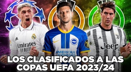 Los CLUBES de CADA LIGA TOP CLASIFICADOS a COPAS EUROPEAS