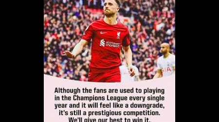 Diogo Jota speak on Liverpool playing in the Europa league.