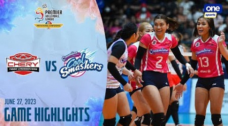 Chery Tiggo vs. Creamline highlights | 2023 PVL Invitational Conference - Jun. 27, 2023