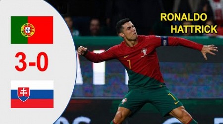 Portugal vs Slovakia 3-0 | Highlights &amp; All Goals 2023 HD | Qualification Euro 2024 Ronaldo Hattrick